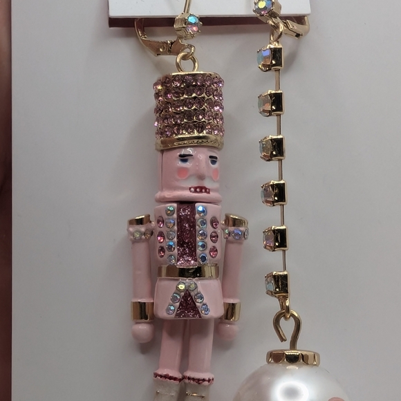 Betsy Johnson Nutcracker Earrings Set - Picture 2 of 3
